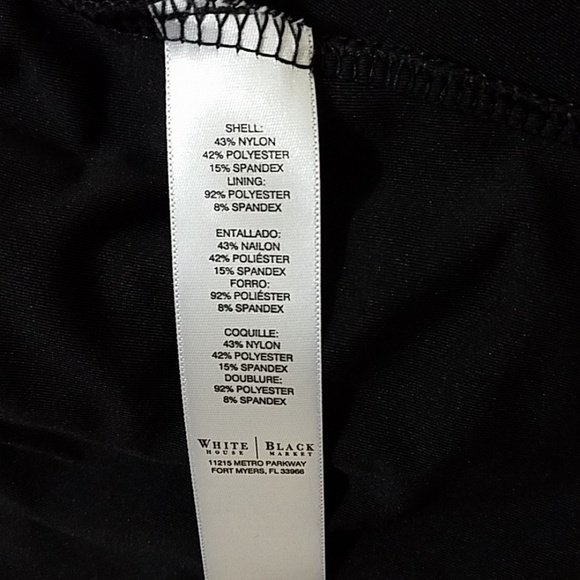 WHBM~Size XS~Black w/Zigzag Texture Belted Dress. - Picture 12 of 12